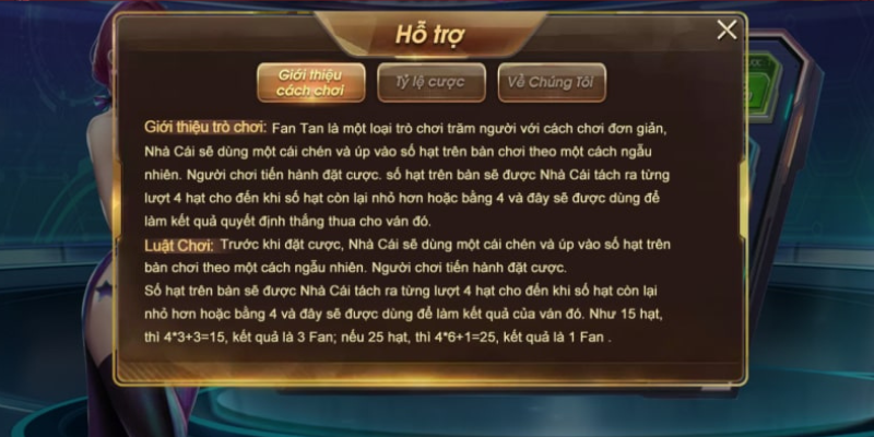 Chính sách hỗ trợ người chơi 