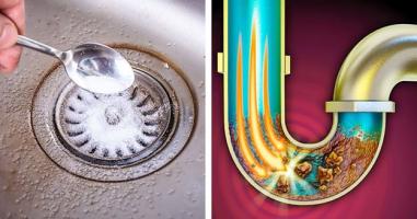 Cách nhanh và rẻ để thông tắc cống thoát của bồn rửa trong nhà bếp
