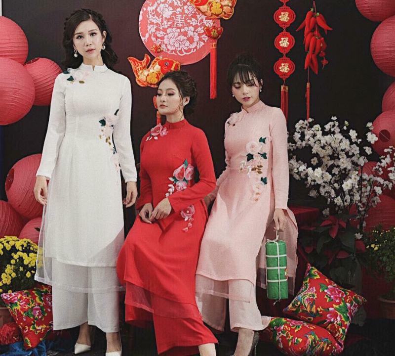 Áo dài nhiều tầng