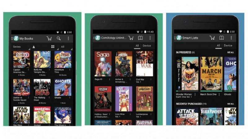 Comixology cho phép bạn truy cập kho sách bằng cách sử dụng tính năng Smart Lists