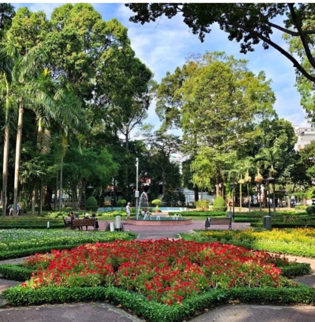 Một góc công viên Tao Đàn