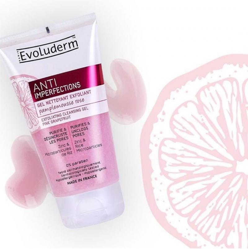 Gel rửa mặt tẩy tế bào chết Evoluderm
