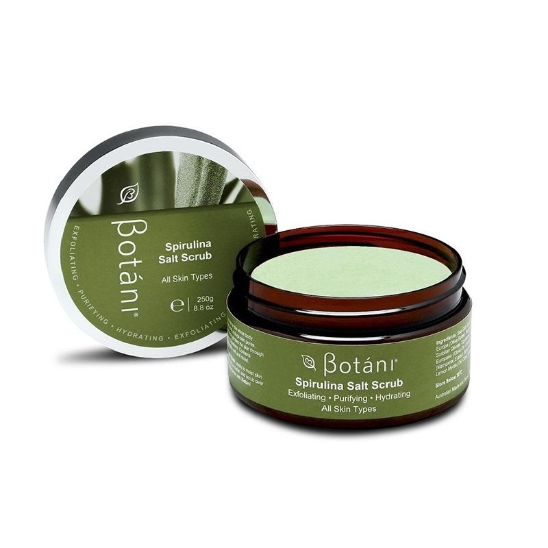Kem tẩy tế bào chết organic Botáni Spirulina Salt Scrub