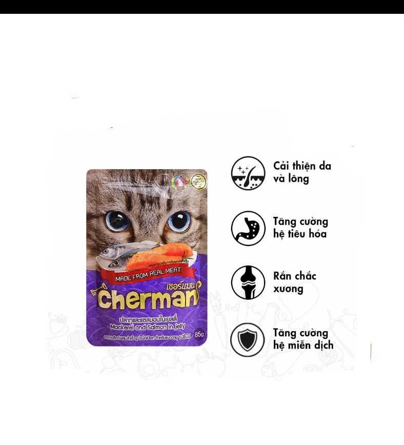 Pate Cherman cho mèo trưởng thành
