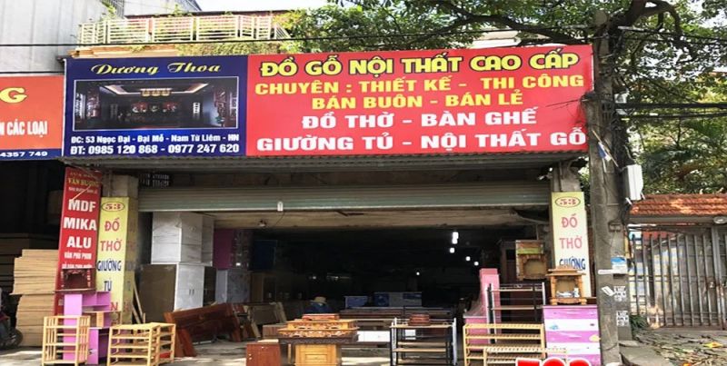 Phố bán nội thất ở Đại Mỗ