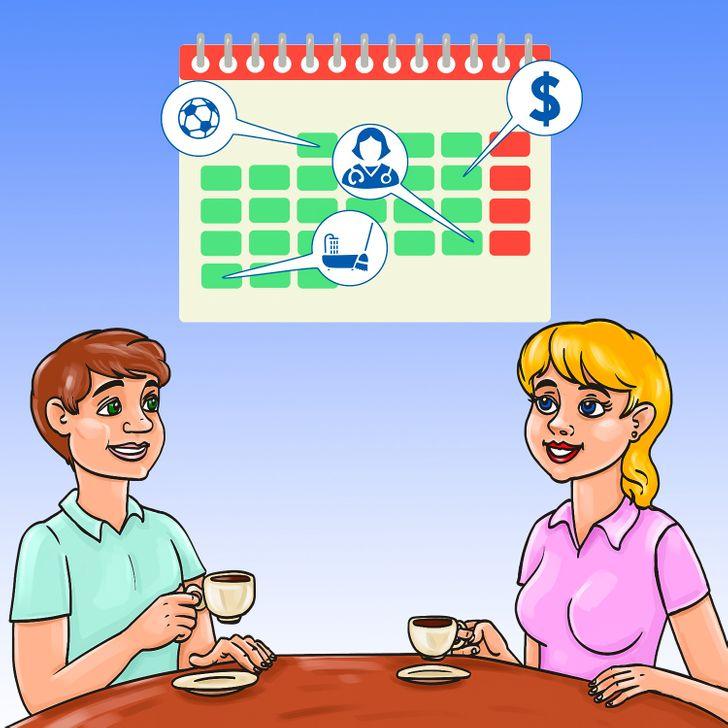Thống nhất với nhau về các nguyên tắc, lịch trình